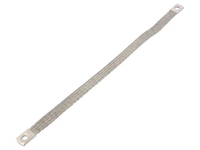 Vlechtwerk; tape; 10mm2; Ø1: 6,5mm; Ø2: 6,5mm; L: 0,3m; -20÷125°C Vlechtwerk; tape; 10mm2; Ø1: 6,5mm; Ø2: 6,5mm; L: 0,3m; -20÷125°C